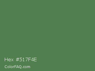 Hex #517f4e Color Image