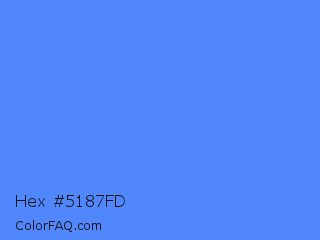 Hex #5187fd Color Image