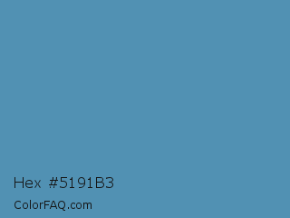 Hex #5191b3 Color Image