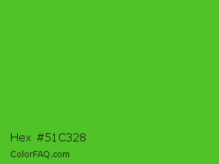 Hex #51c328 Color Image