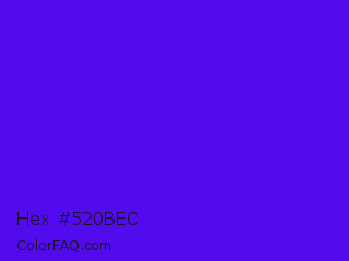 Hex #520bec Color Image