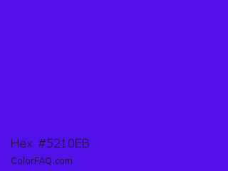 Hex #5210eb Color Image
