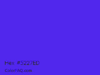 Hex #5227ed Color Image