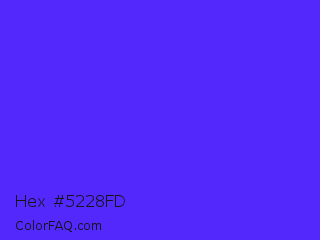 Hex #5228fd Color Image