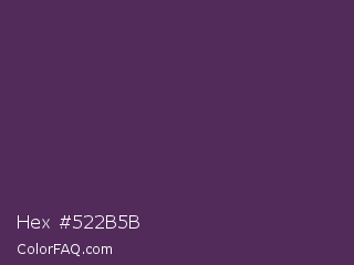 Hex #522b5b Color Image