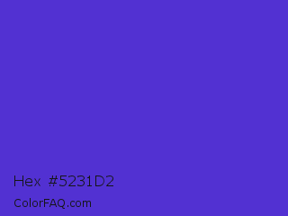 Hex #5231d2 Color Image