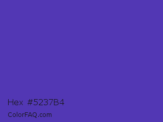 Hex #5237b4 Color Image