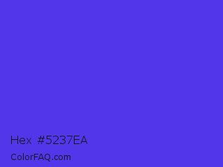 Hex #5237ea Color Image