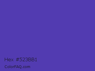 Hex #523bb1 Color Image