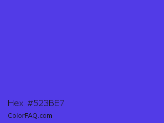 Hex #523be7 Color Image