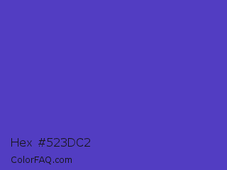 Hex #523dc2 Color Image