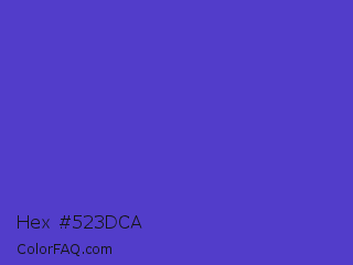 Hex #523dca Color Image