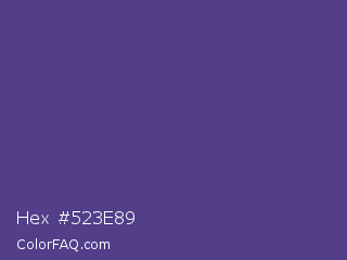 Hex #523e89 Color Image