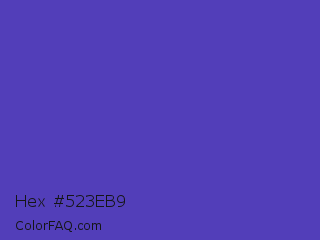 Hex #523eb9 Color Image