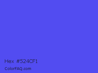 Hex #524cf1 Color Image