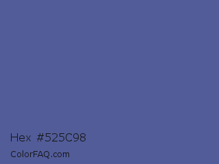 Hex #525c98 Color Image