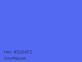 Hex #526af2 Color Image