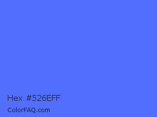 Hex #526eff Color Image