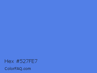 Hex #527fe7 Color Image