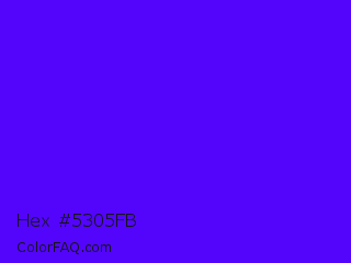 Hex #5305fb Color Image