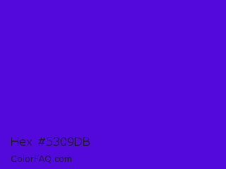 Hex #5309db Color Image
