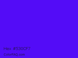Hex #530cf7 Color Image