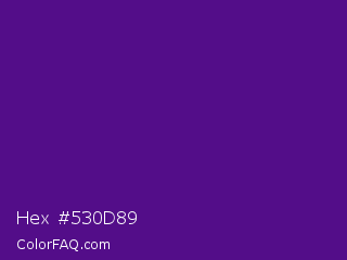 Hex #530d89 Color Image