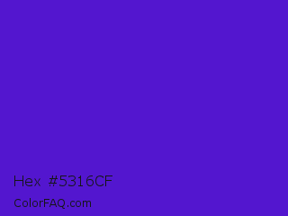 Hex #5316cf Color Image