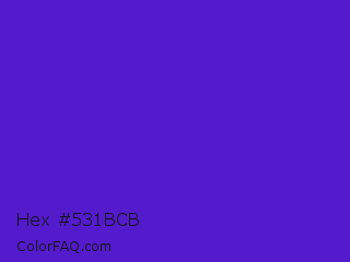 Hex #531bcb Color Image