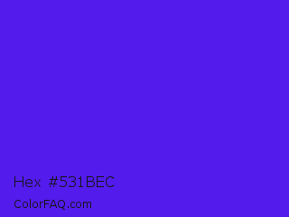 Hex #531bec Color Image