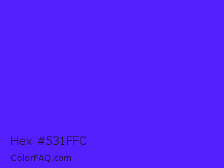 Hex #531ffc Color Image