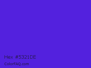 Hex #5321de Color Image