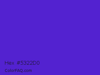 Hex #5322d0 Color Image