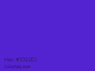 Hex #5322d1 Color Image