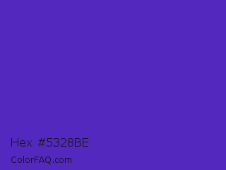 Hex #5328be Color Image