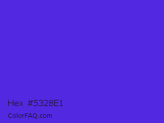 Hex #5328e1 Color Image