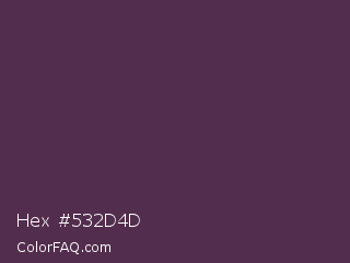 Hex #532d4d Color Image