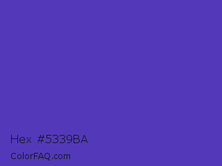 Hex #5339ba Color Image