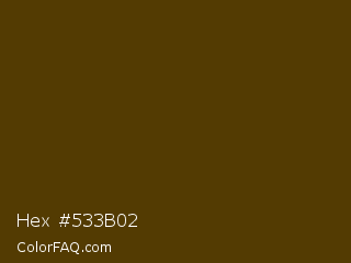 Hex #533b02 Color Image