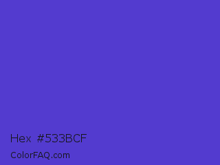 Hex #533bcf Color Image