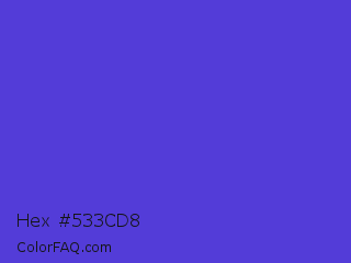 Hex #533cd8 Color Image