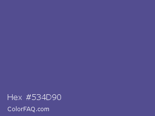 Hex #534d90 Color Image