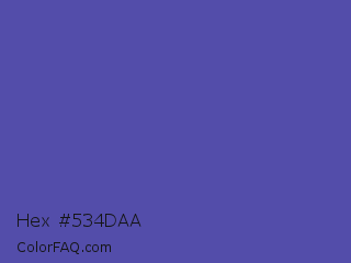 Hex #534daa Color Image
