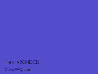 Hex #534dcb Color Image