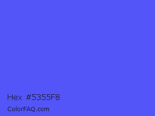 Hex #5355f8 Color Image