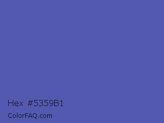 Hex #5359b1 Color Image