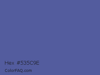 Hex #535c9e Color Image