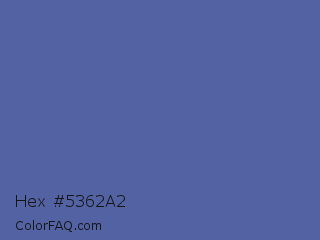 Hex #5362a2 Color Image