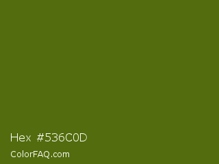 Hex #536c0d Color Image