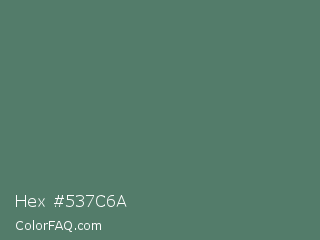 Hex #537c6a Color Image